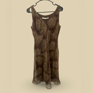 Max Studio Chocolate Fern Midi Dress